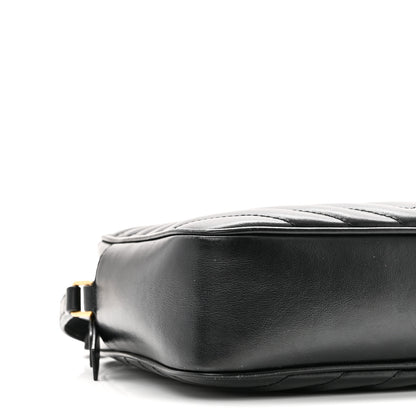 Saint Laurent Calfskin Matelasse Monogram Lou Camera Bag Black 10 of 11