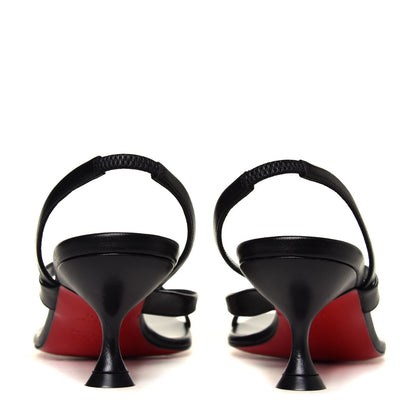 Christian Louboutin Kid Taralita 55 Thong Sandals 37.5 Black 10 of 12