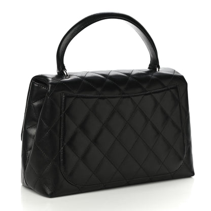 Chanel Lambskin Quilted Medium Kelly Flap Bag Black 3 of 14