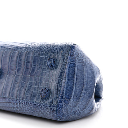 Nancy Gonzalez Crocodile Top Handle Blue 10 of 14