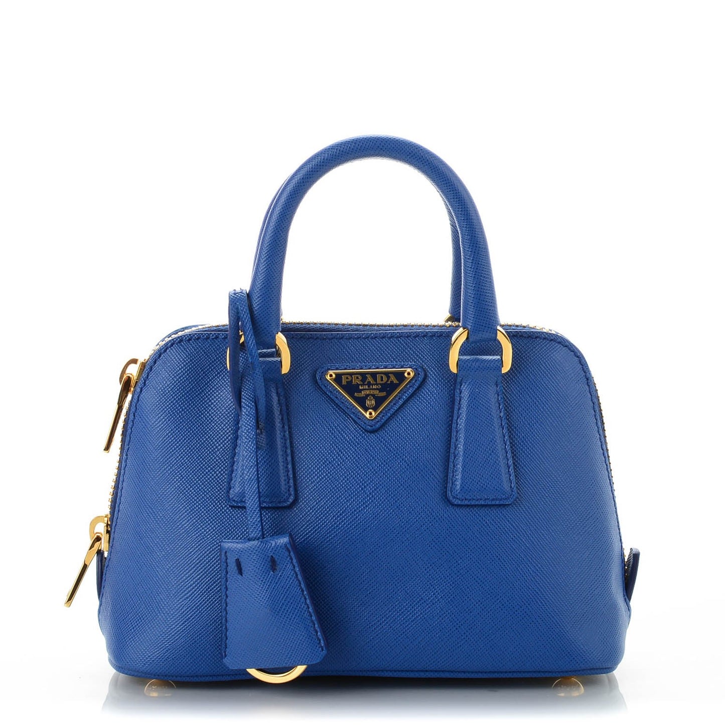 Saffiano Lux Mini Promenade Tote Azzurro