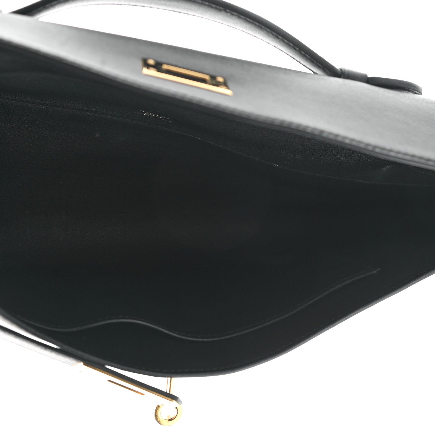 Hermes Swift Kelly Cut Clutch Pochette Black 4 of 10