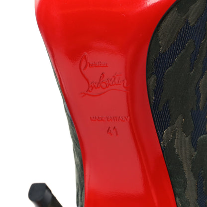 Christian Louboutin Jacquard Camouloubi Pigalle Follies 100 Pumps 41 Bavarios 6 of 7