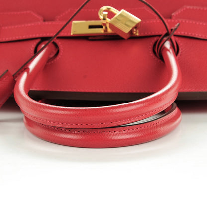 Hermes Epsom Birkin 35 Rouge Casaque 6 of 21