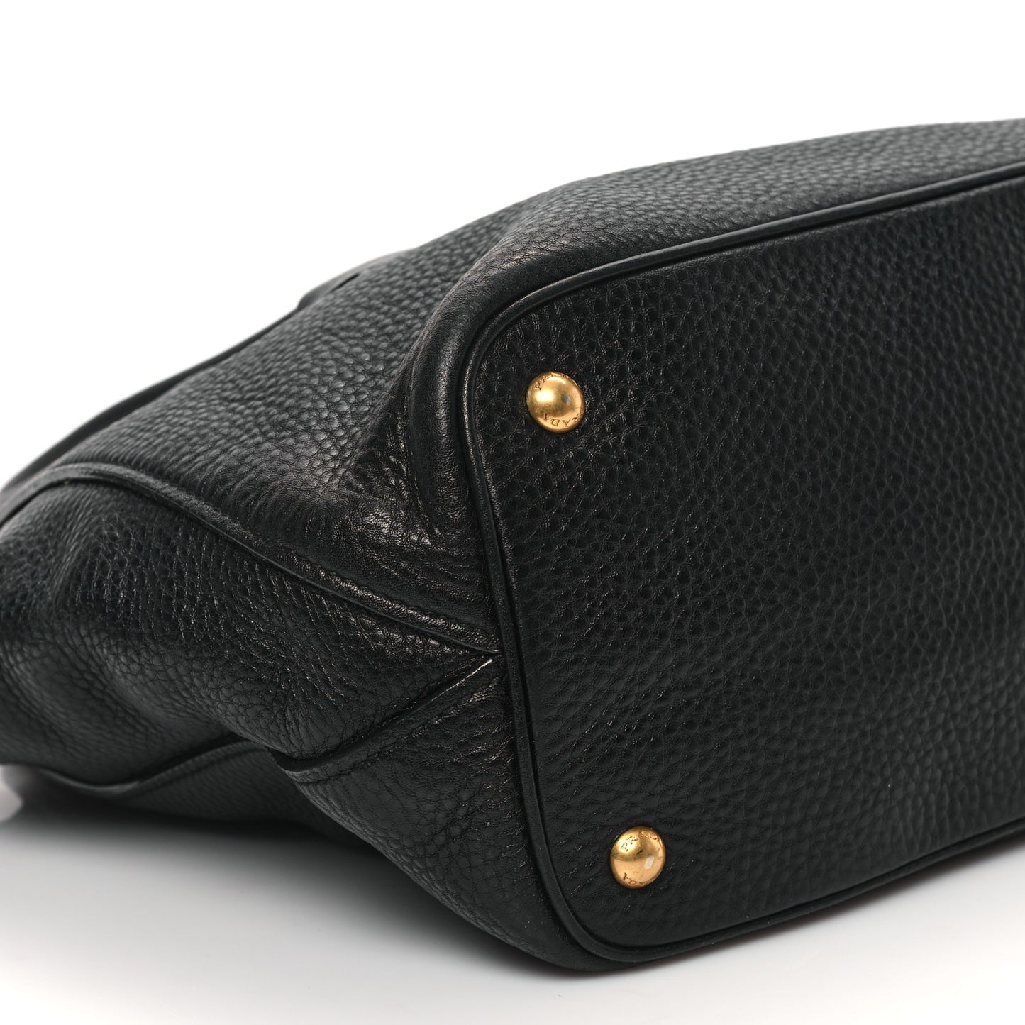 Vitello Daino Shopping Tote Black