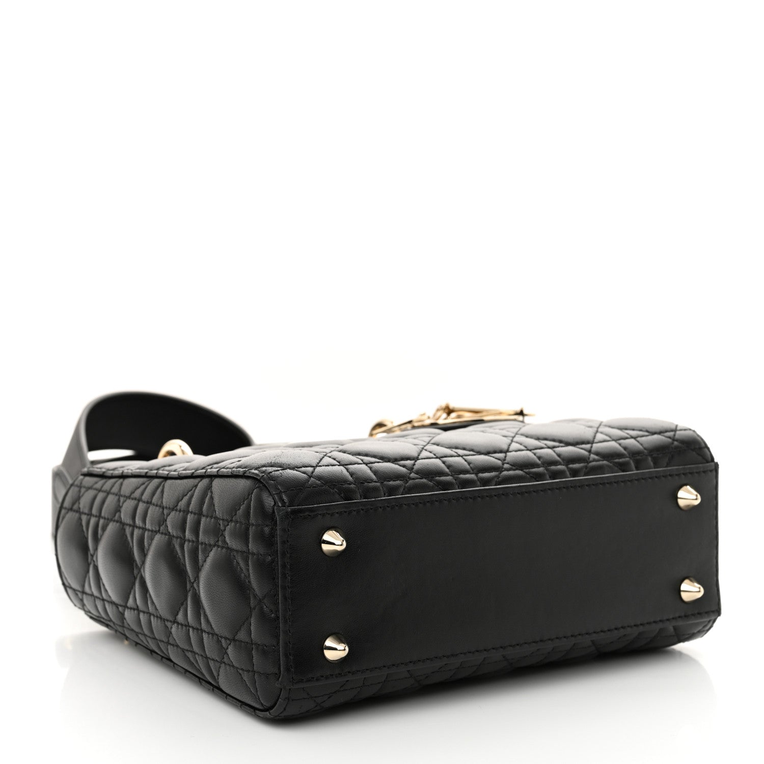 Christian Dior Lambskin Cannage Small My ABCDior Lady Dior Black 4 of 13