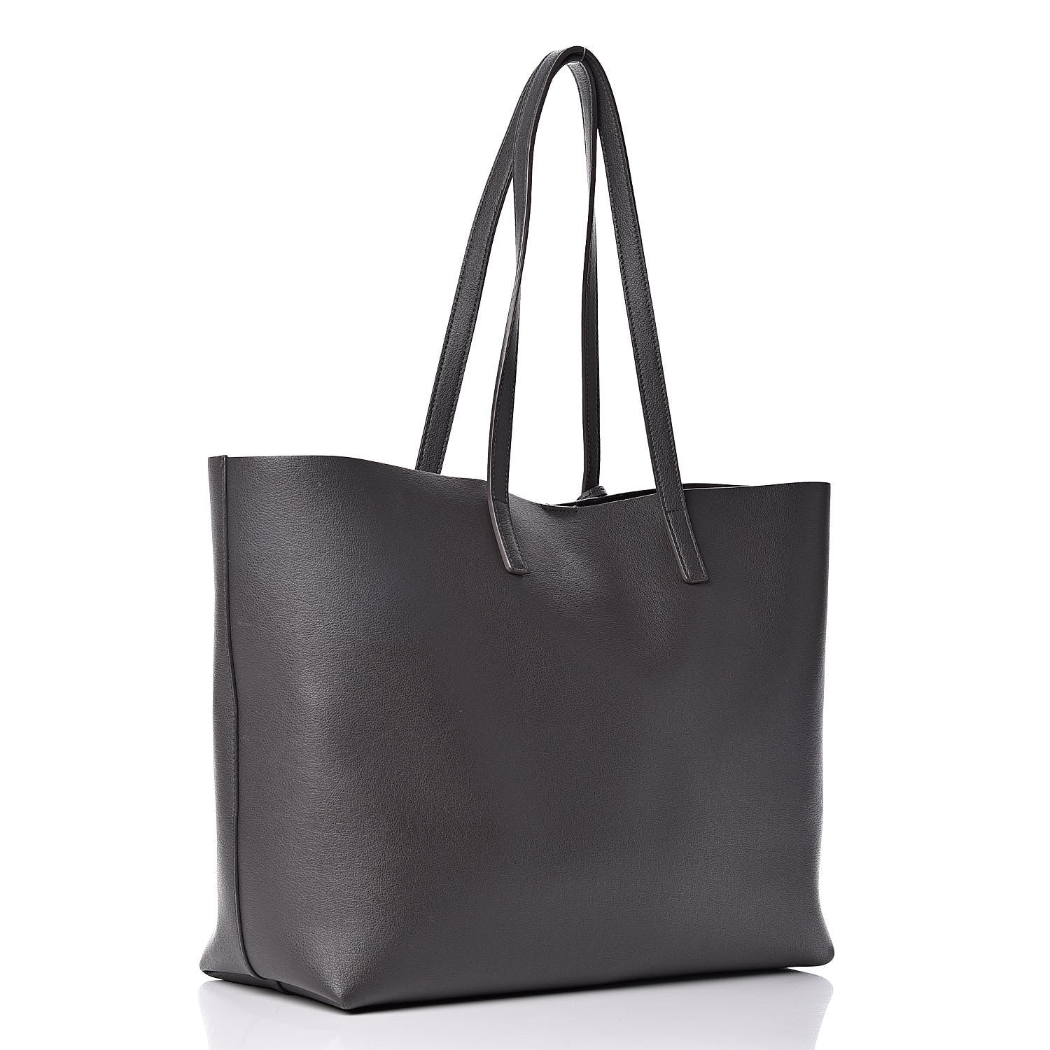 Saint Laurent Calfskin Large Shopping Tote Asphalt 4 of 12