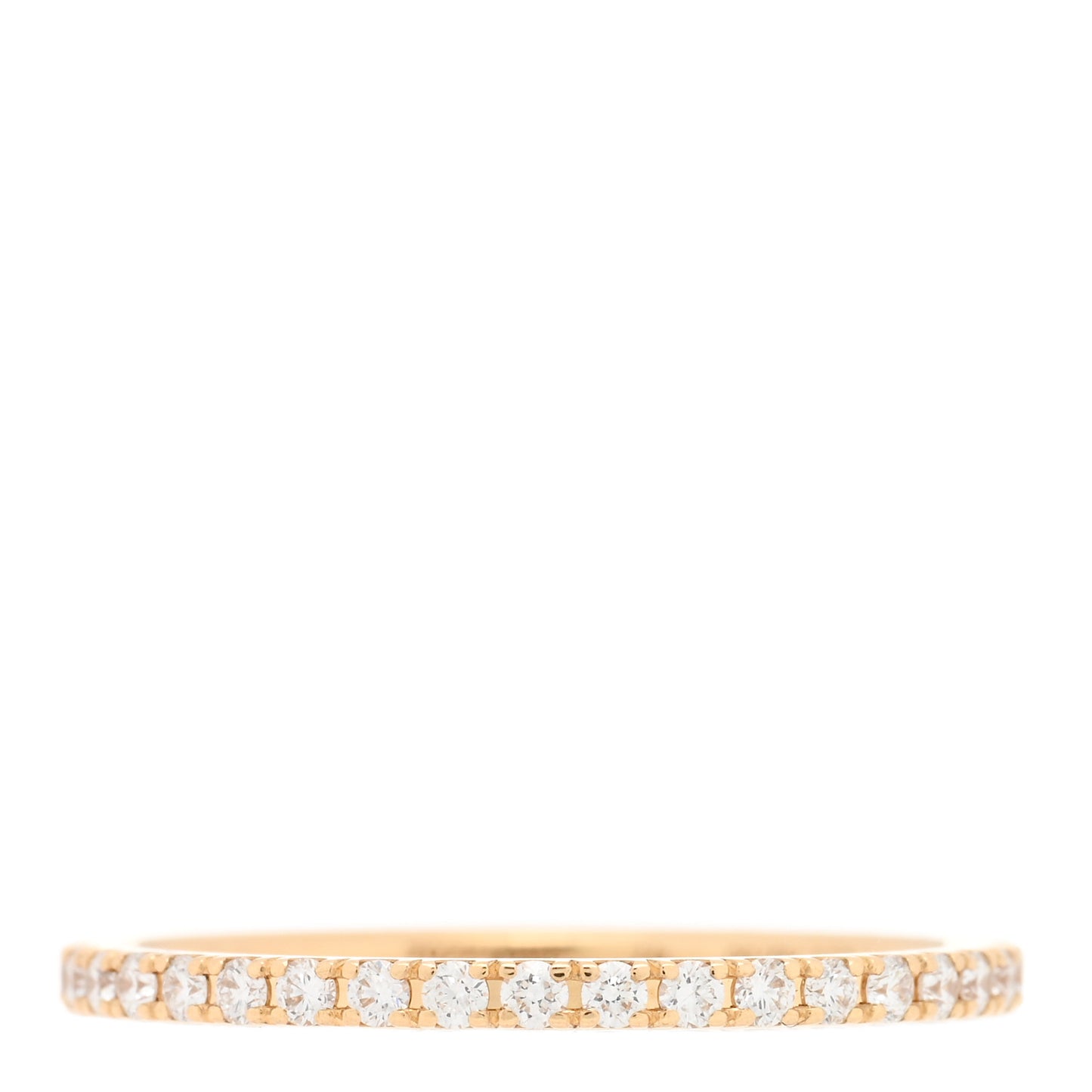 18K Yellow Gold Diamond 1.25mm Felicite Wedding Band Ring 47 4