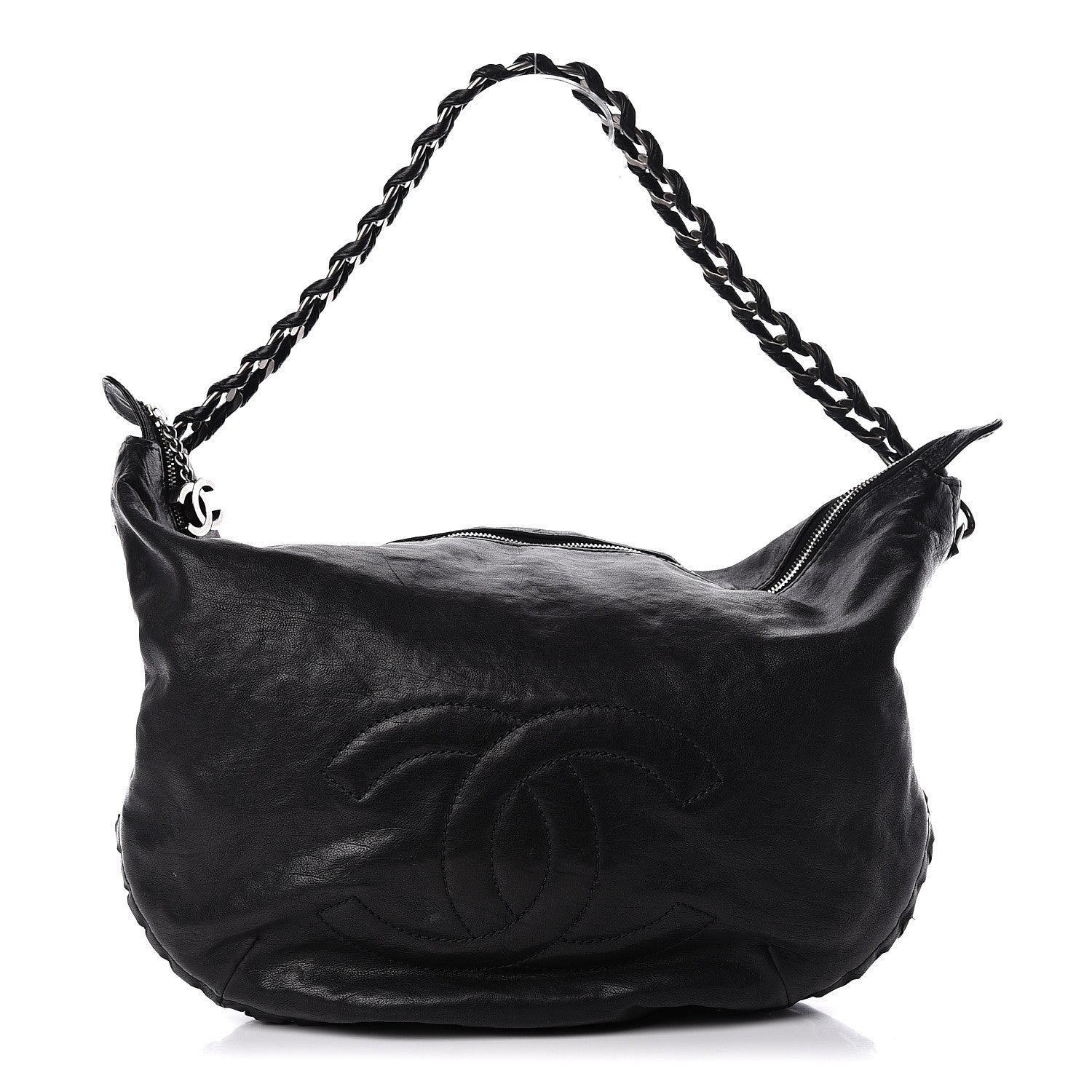 Chanel Calfskin Modern Chain Hobo Black 1 of 15