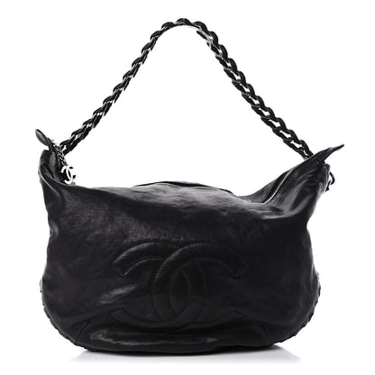 Chanel Calfskin Modern Chain Hobo Black 1 of 15