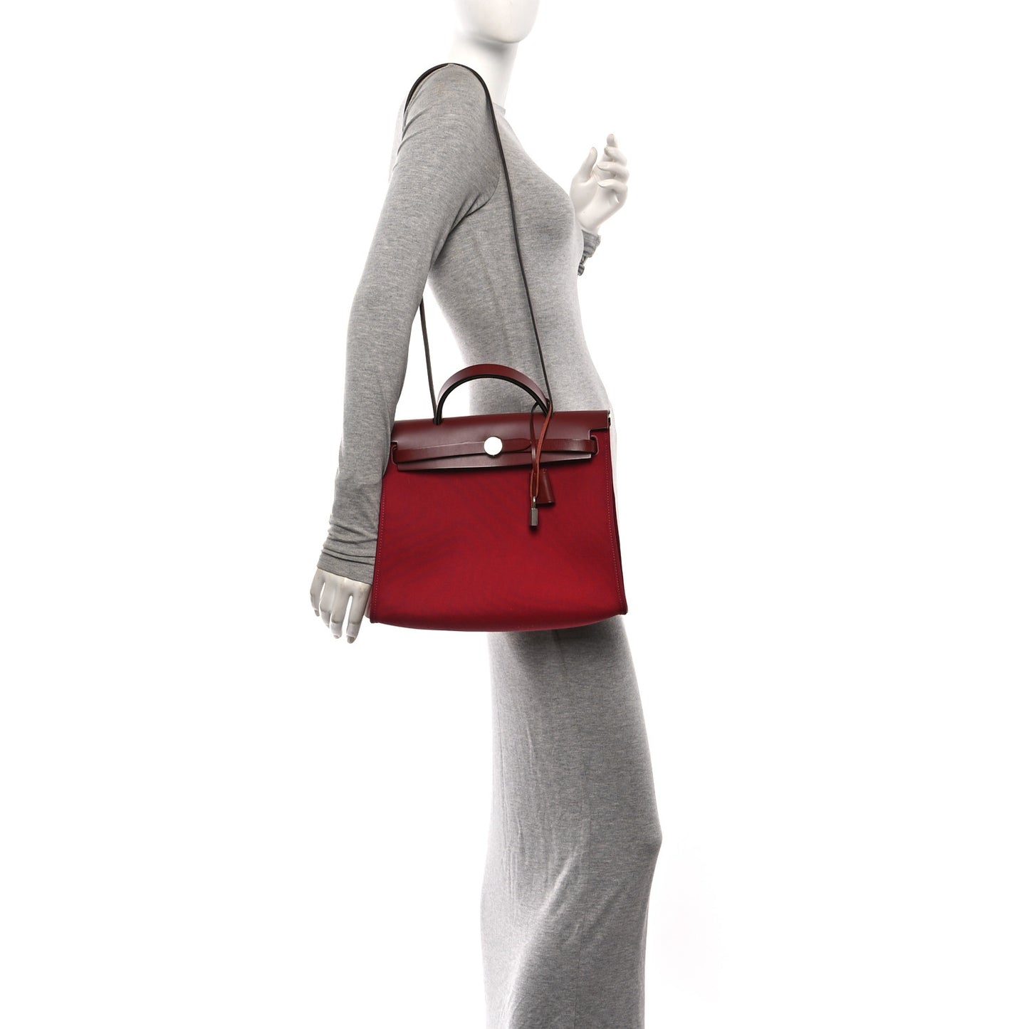 Vache Hunter Toile Herbag Zip 31 PM Rouge H