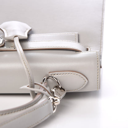 Hermes Tadelakt Kelly Sellier Guilloche 28 Gris Perle 13 of 36