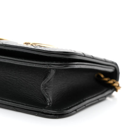 Gucci Calfskin Matelasse Mini Animal Studs GG Marmont Bag Black 9 of 9