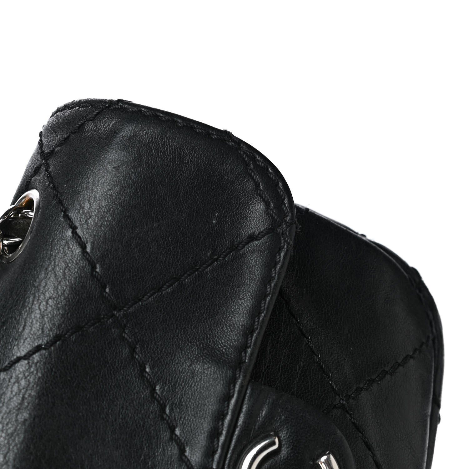 Chanel Lambskin Small Stitched Mini Flap Black 6 of 23