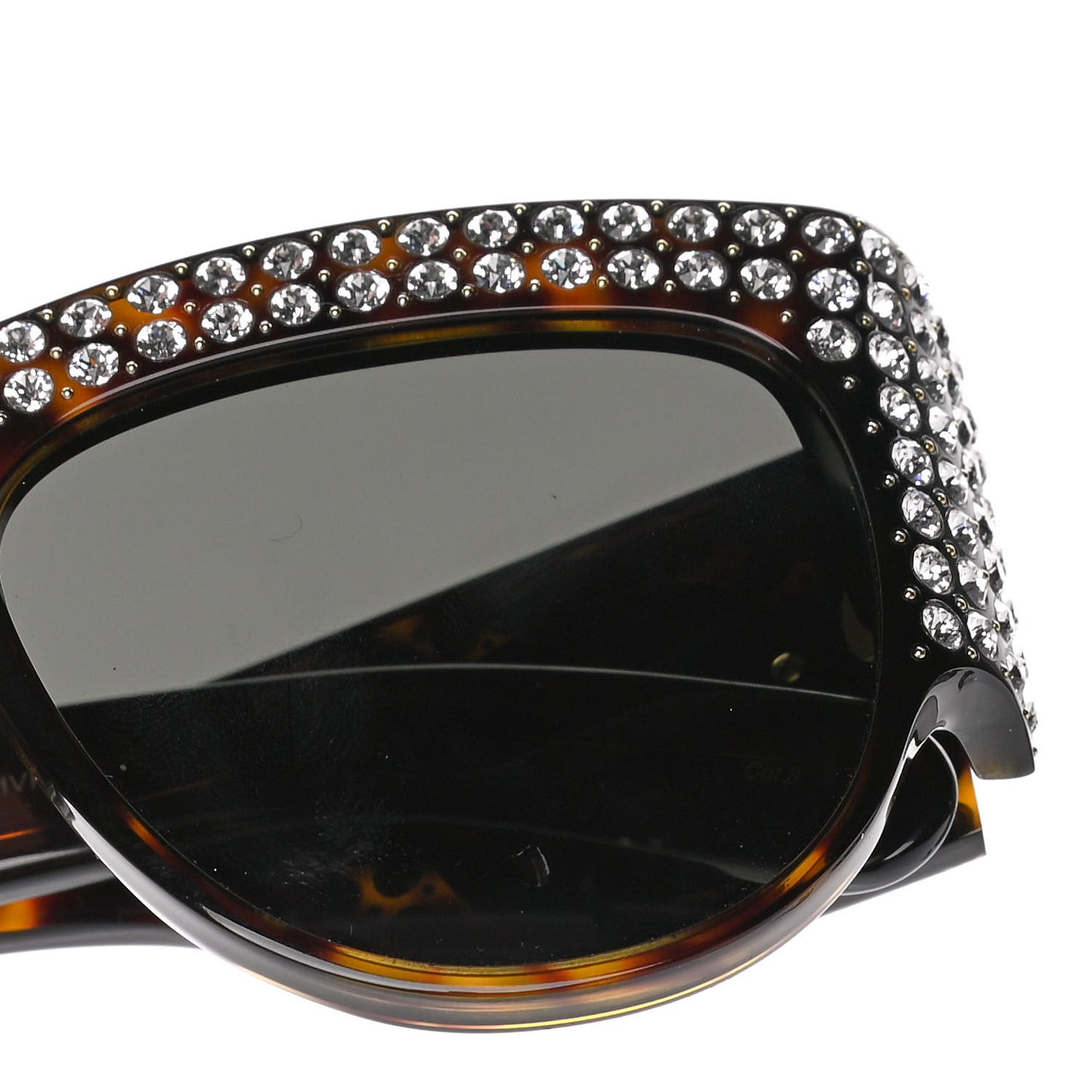 Acetate Crystal Oversize Hollywood Forever Sunglasses GG0144S Tortoiseshell