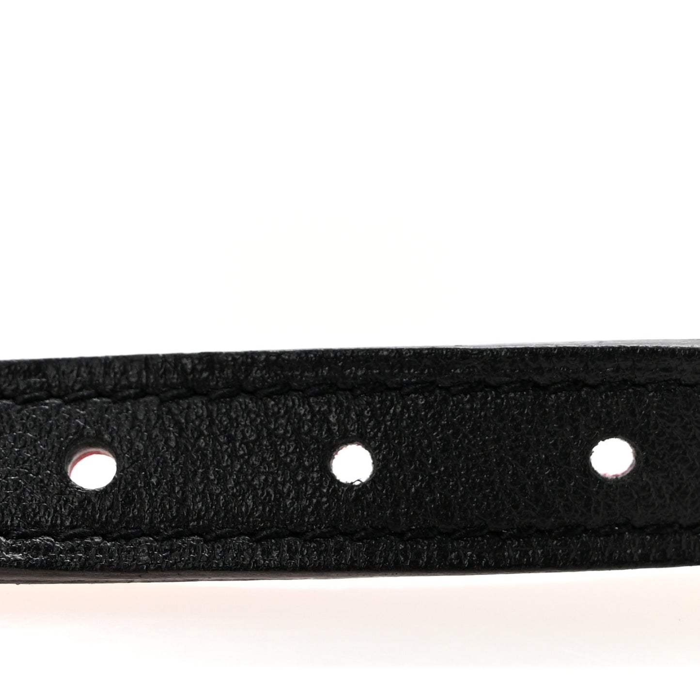 Swift Epsom 13mm Quizz H Belt 80 Black Rouge Casaque