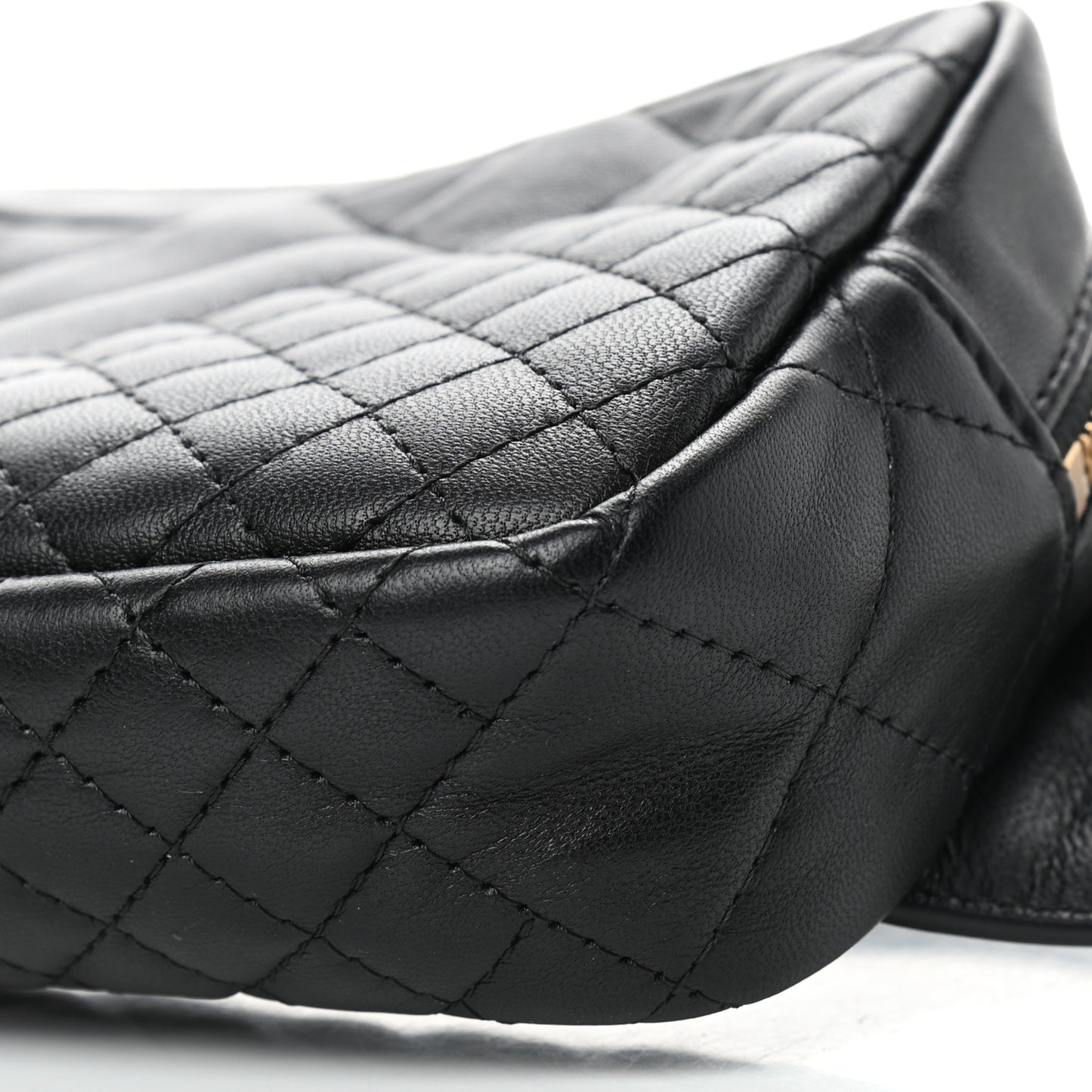 Nappa Barocco Quilted Vanitas Medea Belt Bag Black