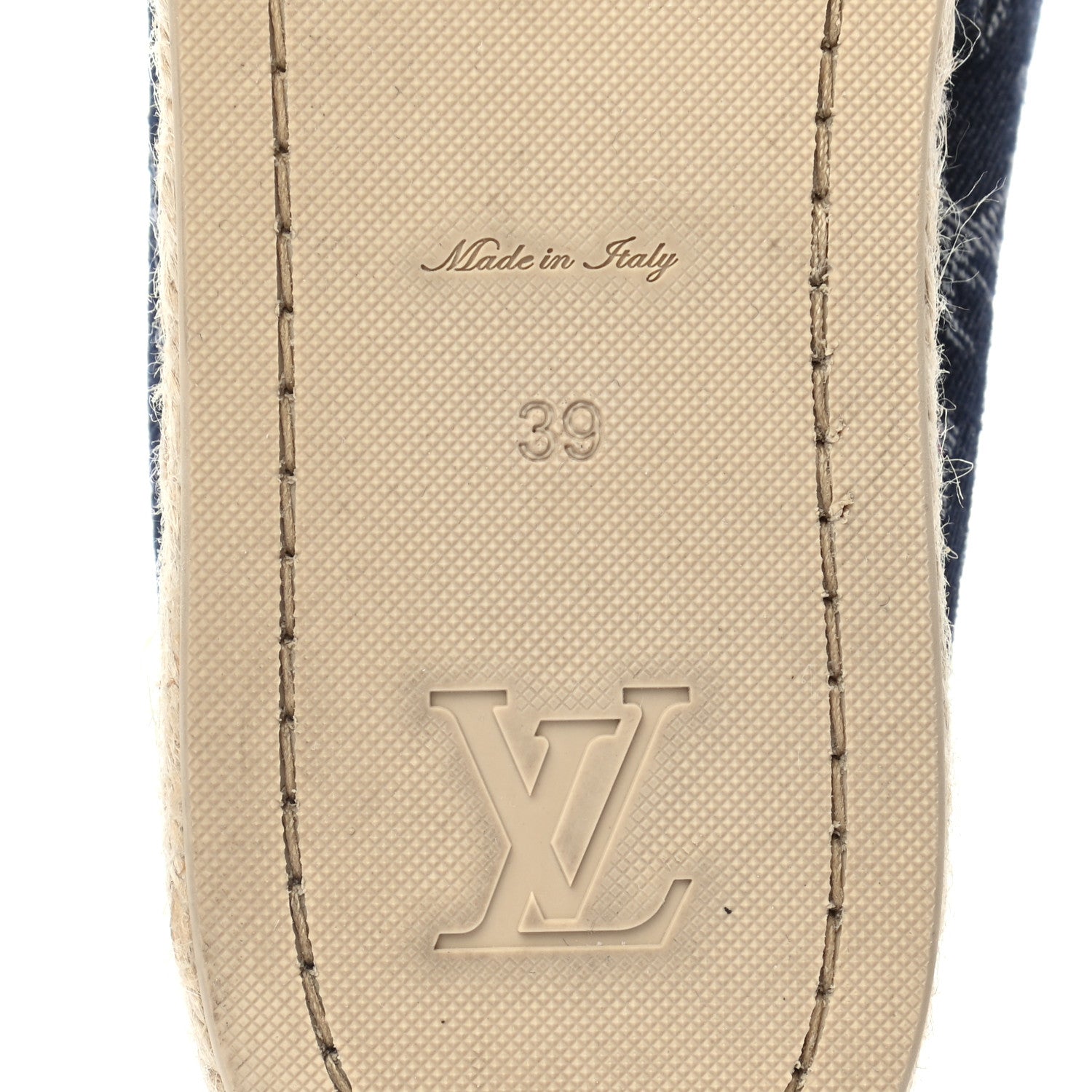 Louis Vuitton Monogram Denim Waterfall Espadrille 39 Marine 6 of 8