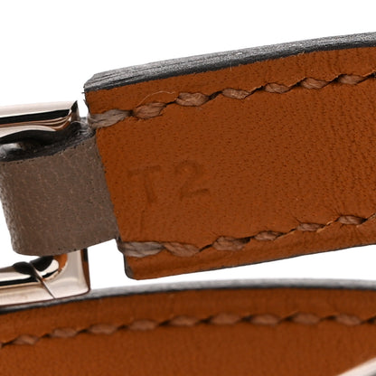 Hermes Swift Rivale Double Tour Bracelet T2 Gris Asphalt 6 of 7