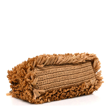 Chanel Raffia Fringe Nano Kelly Shopper Dark Beige 4 of 11