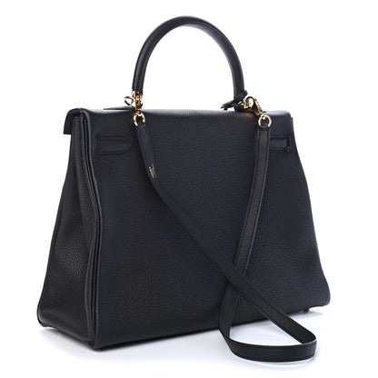 Hermes Togo Kelly Retourne 35 Black 3 of 11