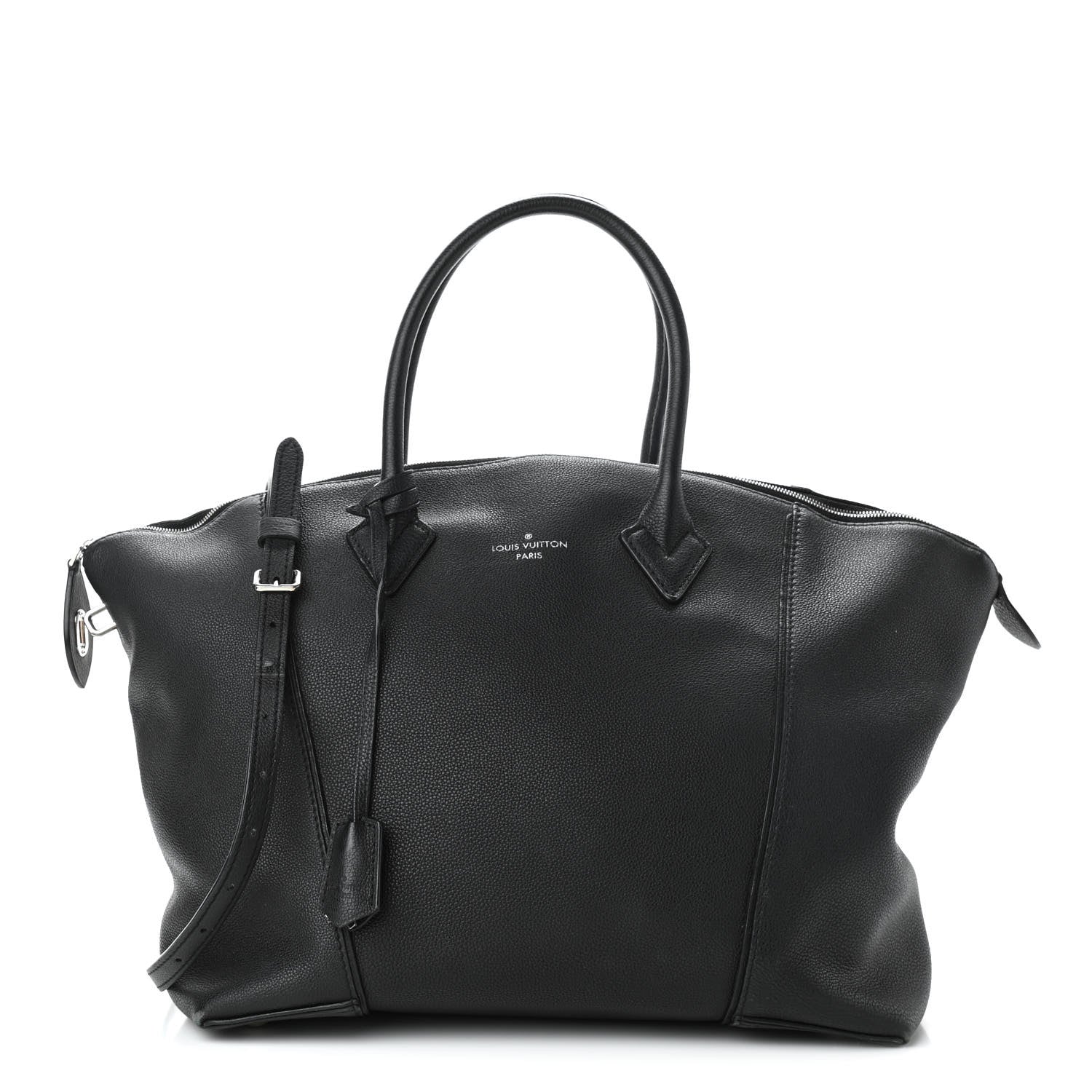 Louis Vuitton Veau Cachemire Soft Lockit MM Black 1 of 15