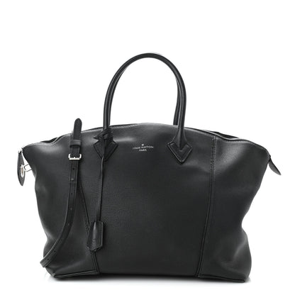 Louis Vuitton Veau Cachemire Soft Lockit MM Black 1 of 15