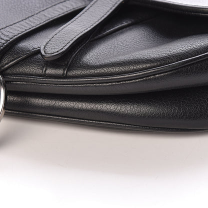 Christian Dior Calfskin Saddle Bag Black 10 of 10