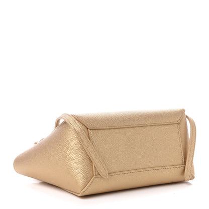 Celine Laminated Calfskin Nano Belt Bag Gold 5 of 10