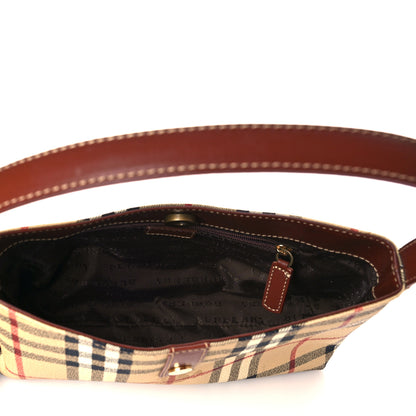 Burberry Haymarket Check Shoulder Bag Brown 4 of 9
