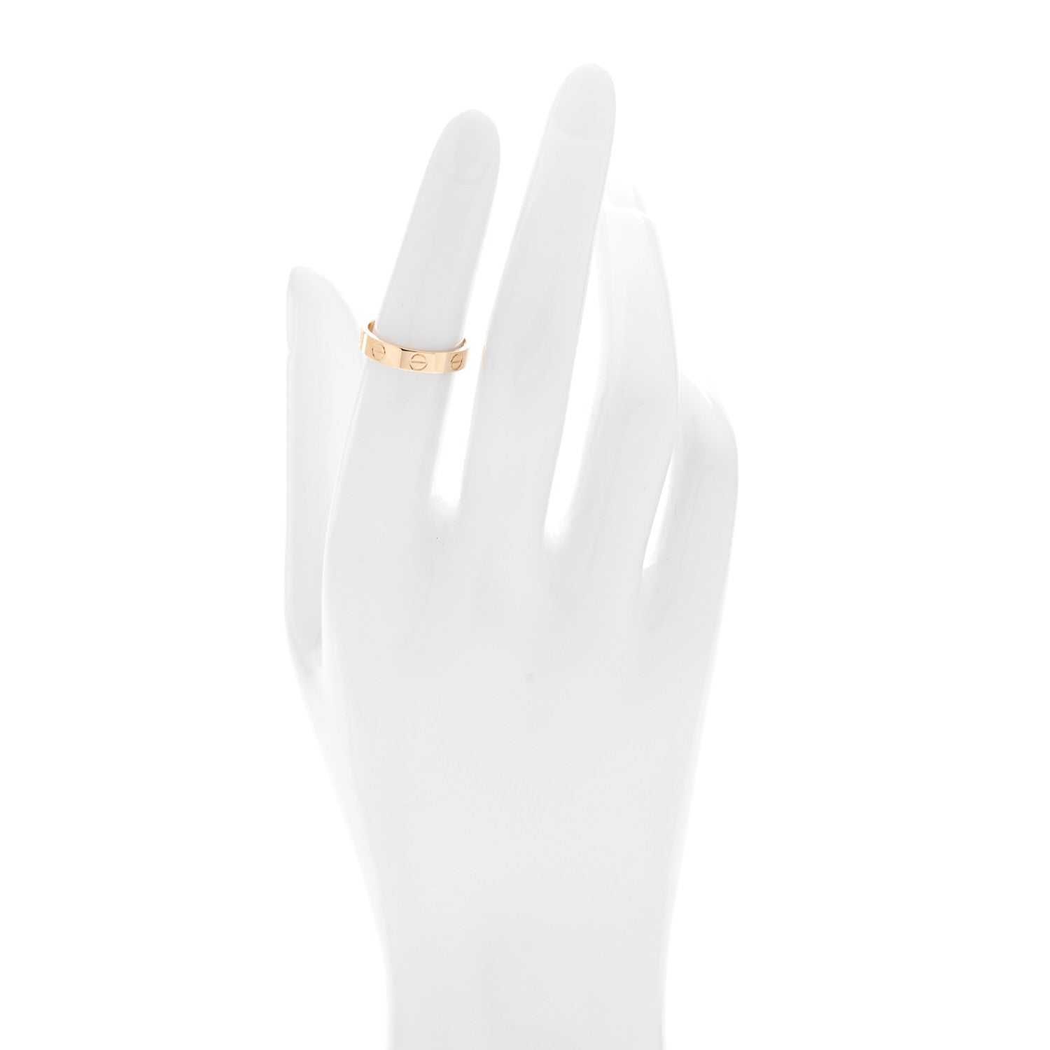Cartier 18K Yellow Gold 3.5mm LOVE Wedding Band Ring  50 5.25 2 of 5
