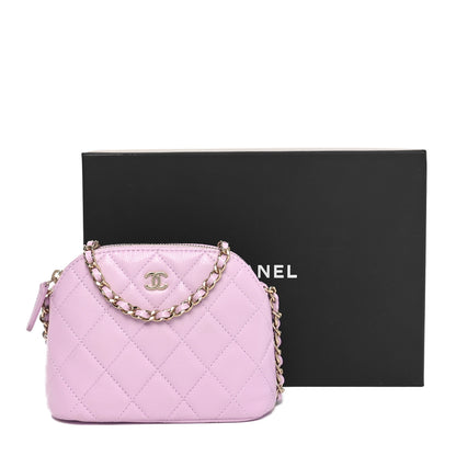 Chanel Caviar Quilted Clutch with Chain Light Purple 11 of 11
