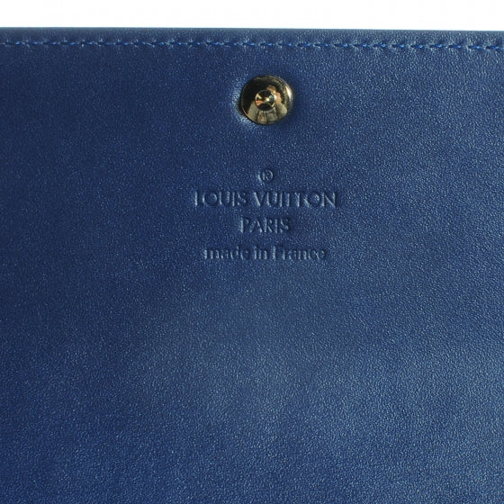 Louis Vuitton Vernis Sarah Wallet Grand Blue 6 of 7