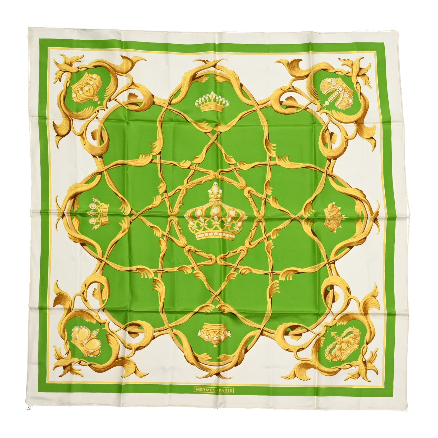 Silk Couronnes Crown Scarf 90