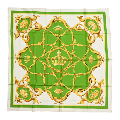 Hermes Silk Couronnes Crown Scarf 90 1 of 5