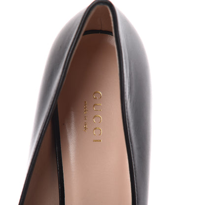 Gucci Malaga Kid GG Marmont Fringe Platform Loafer Pumps 40 Black 7 of 8