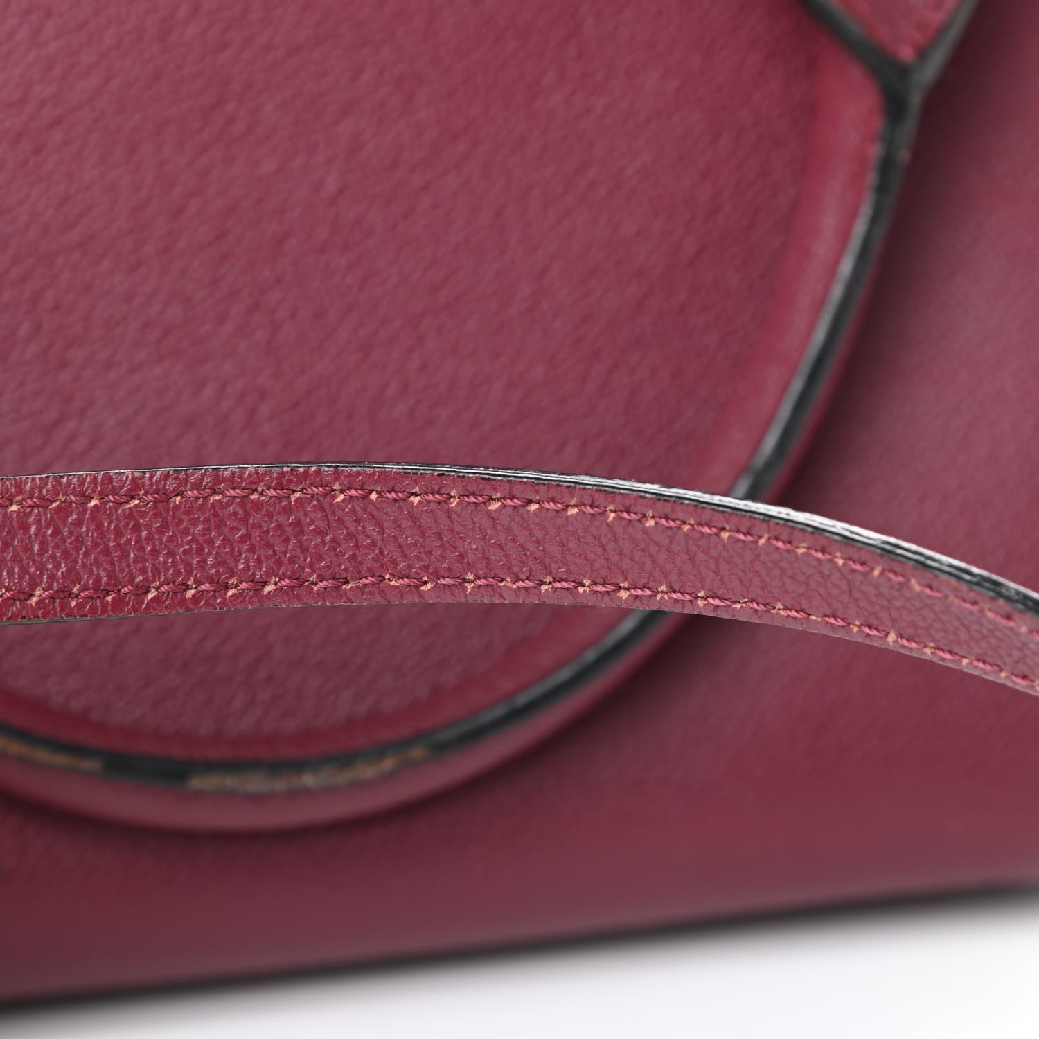 Burberry Soft Grain Calfskin Small Buckle Tote Dark Plum 20 of 22