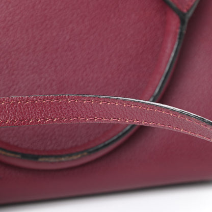 Burberry Soft Grain Calfskin Small Buckle Tote Dark Plum 20 of 22