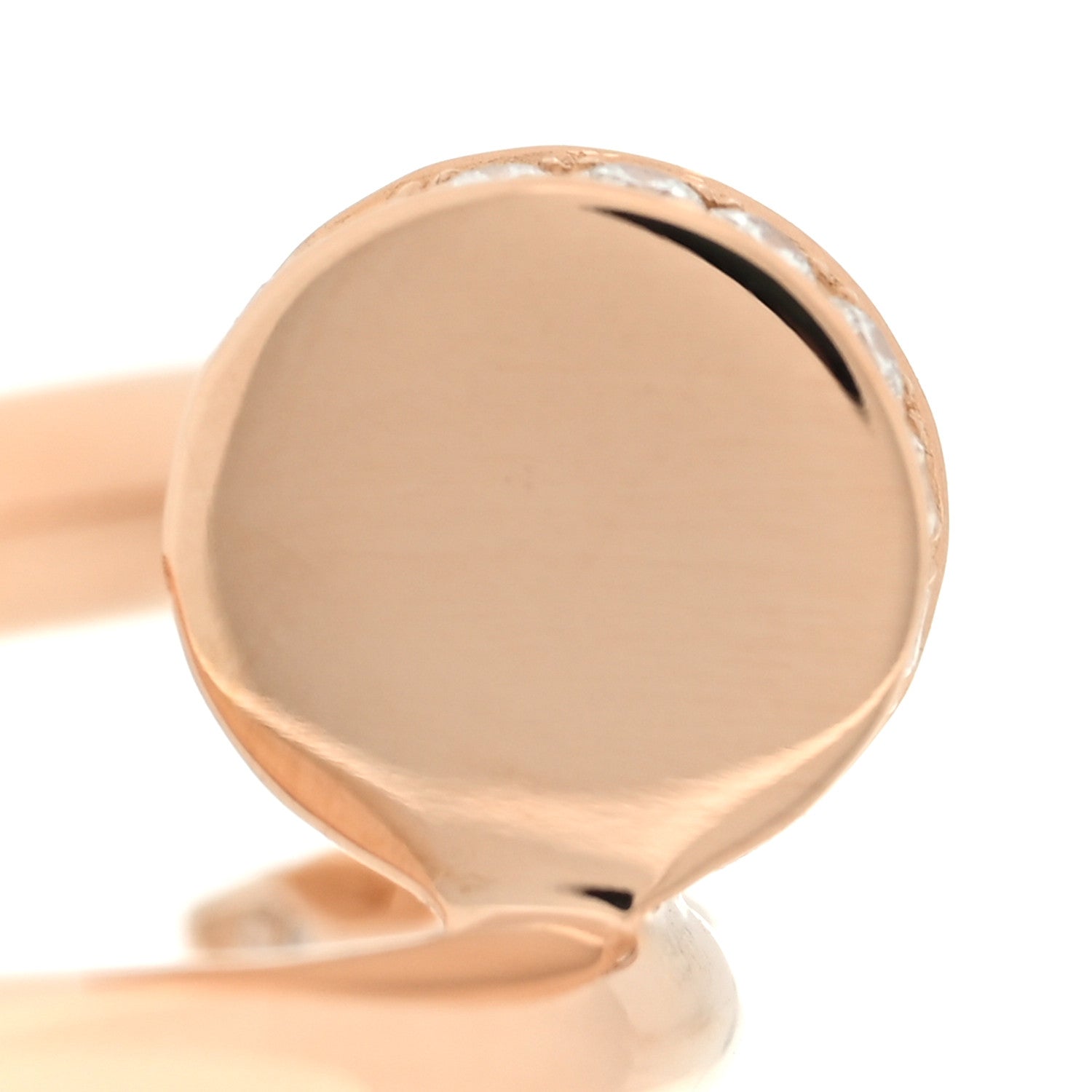 Cartier 18K Pink Gold Diamond Juste Un Clou Ring 54 6.75 5 of 6
