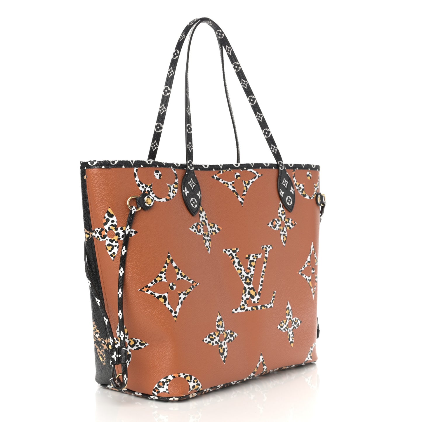 Monogram Giant Jungle Neverfull MM Black