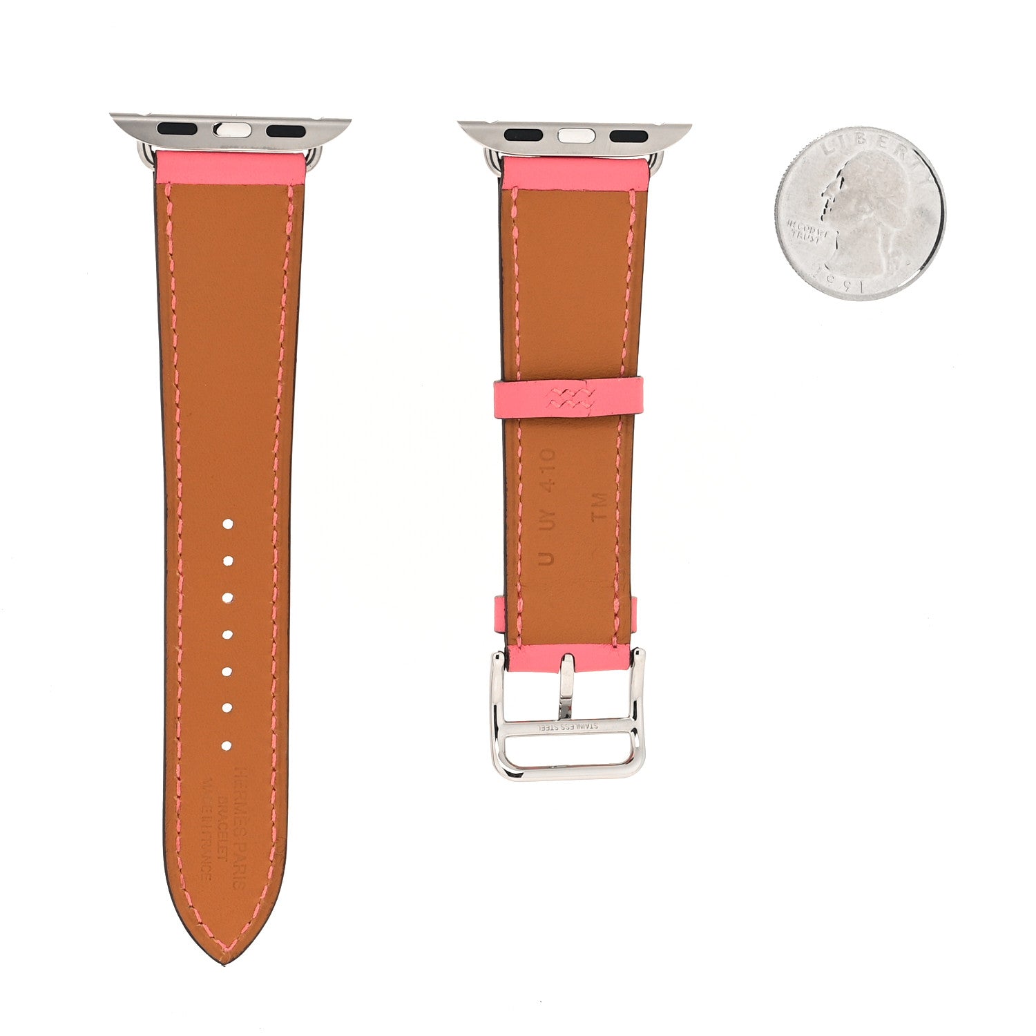 Hermes Swift 41mm Apple Watch Band Rose Azalee 2 of 4