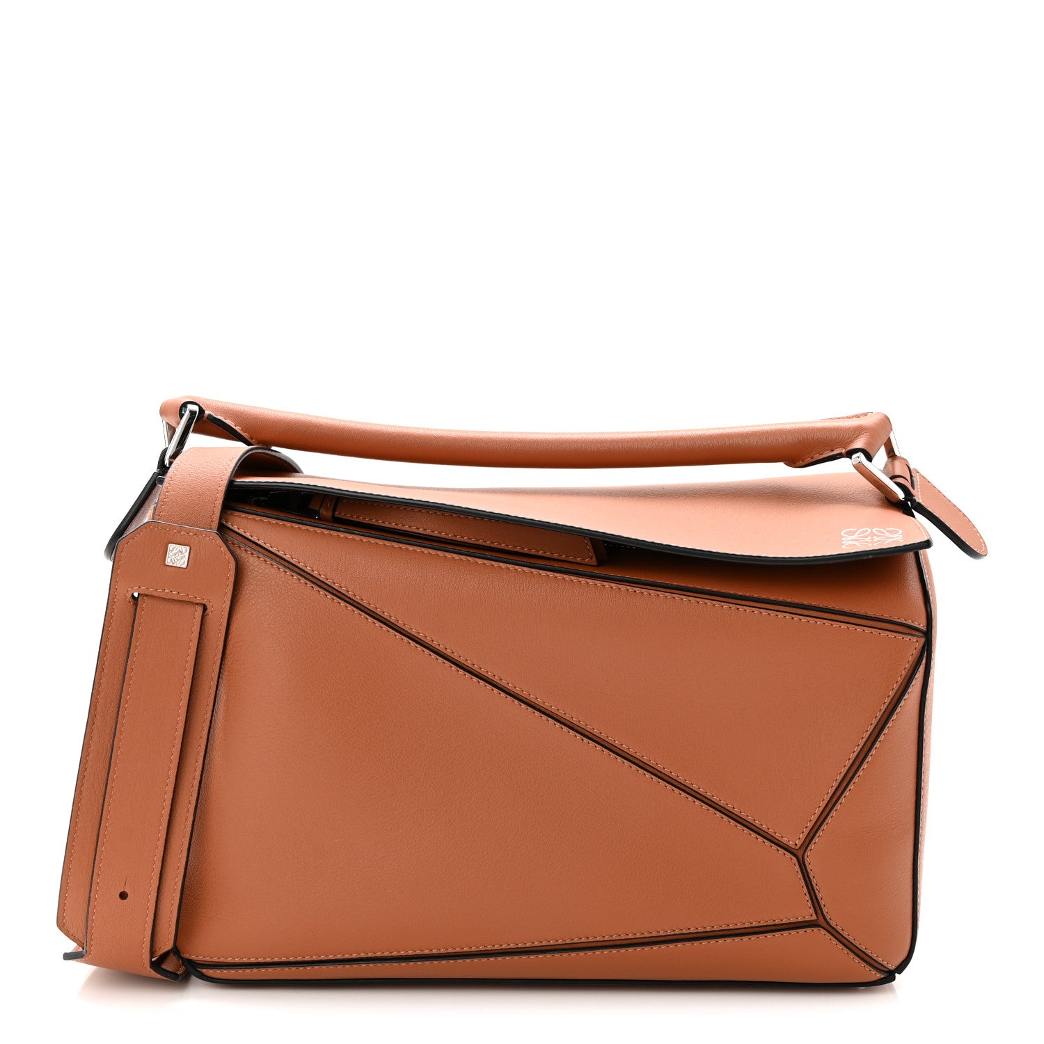 Loewe Calfskin Medium Puzzle Bag Tan 1 of 10