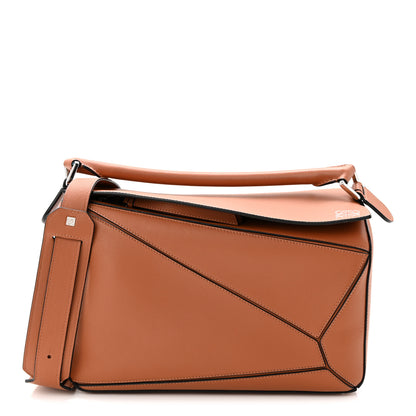 Loewe Calfskin Medium Puzzle Bag Tan 1 of 10