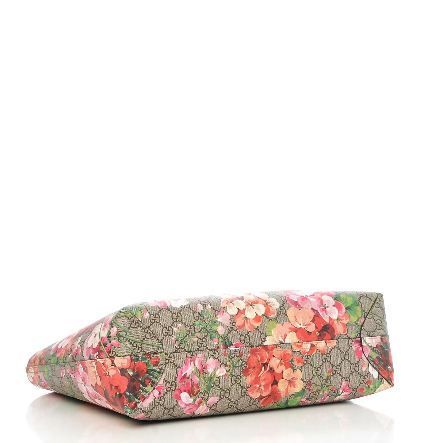 GG Supreme Monogram Blooms Medium Reversible Tote Beige Multicolor Dry Rose
