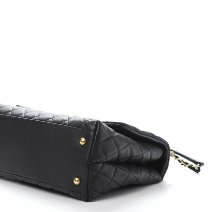 Chanel Caviar Quilted Small Coco Handle Flap Black 8 of 10