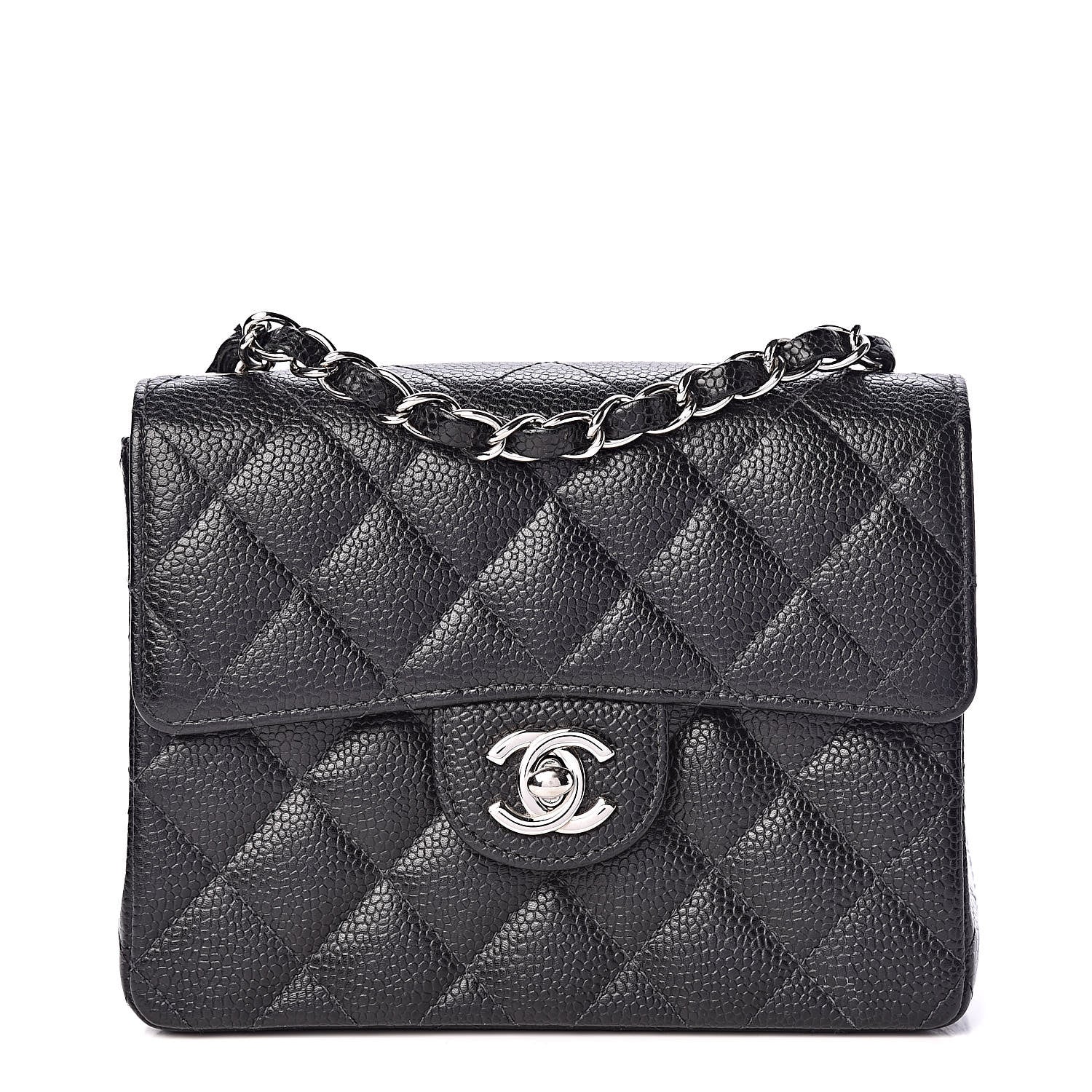 Chanel Caviar Quilted Mini Square Flap Black 1 of 12