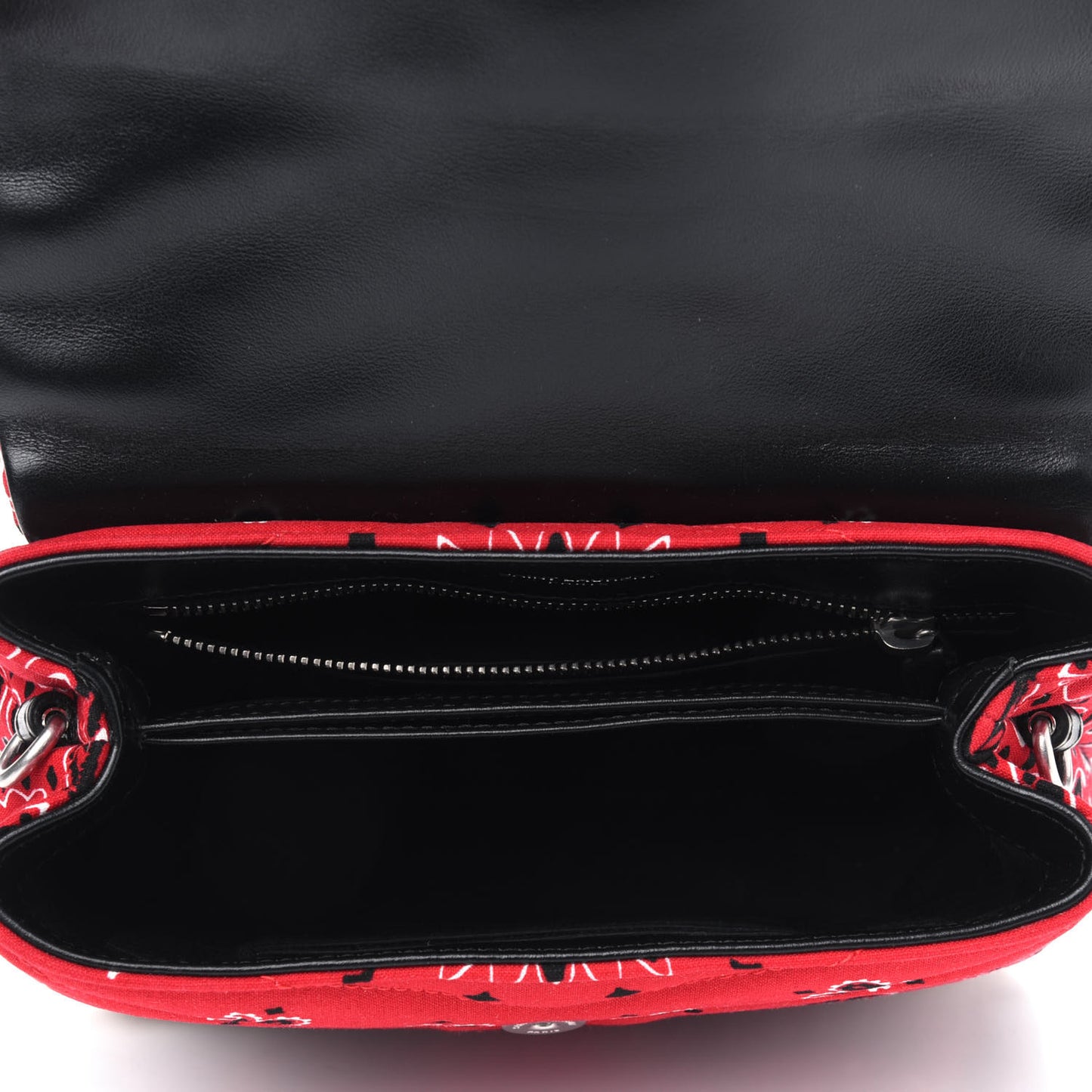 Cotton Bandana Y Quilted Monogram Toy Loulou Crossbody Bag Red