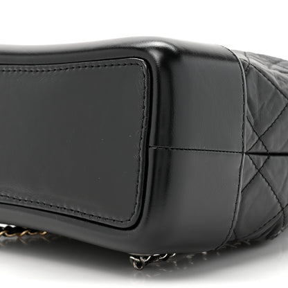 Chanel Aged Calfskin Quilted Small Gabrielle Backpack Black 9 of 11