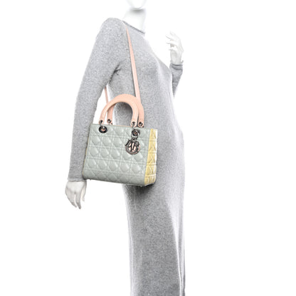 Christian Dior Lambskin Cannage Medium Tri-Color Lady Dior Multicolor 2 of 10