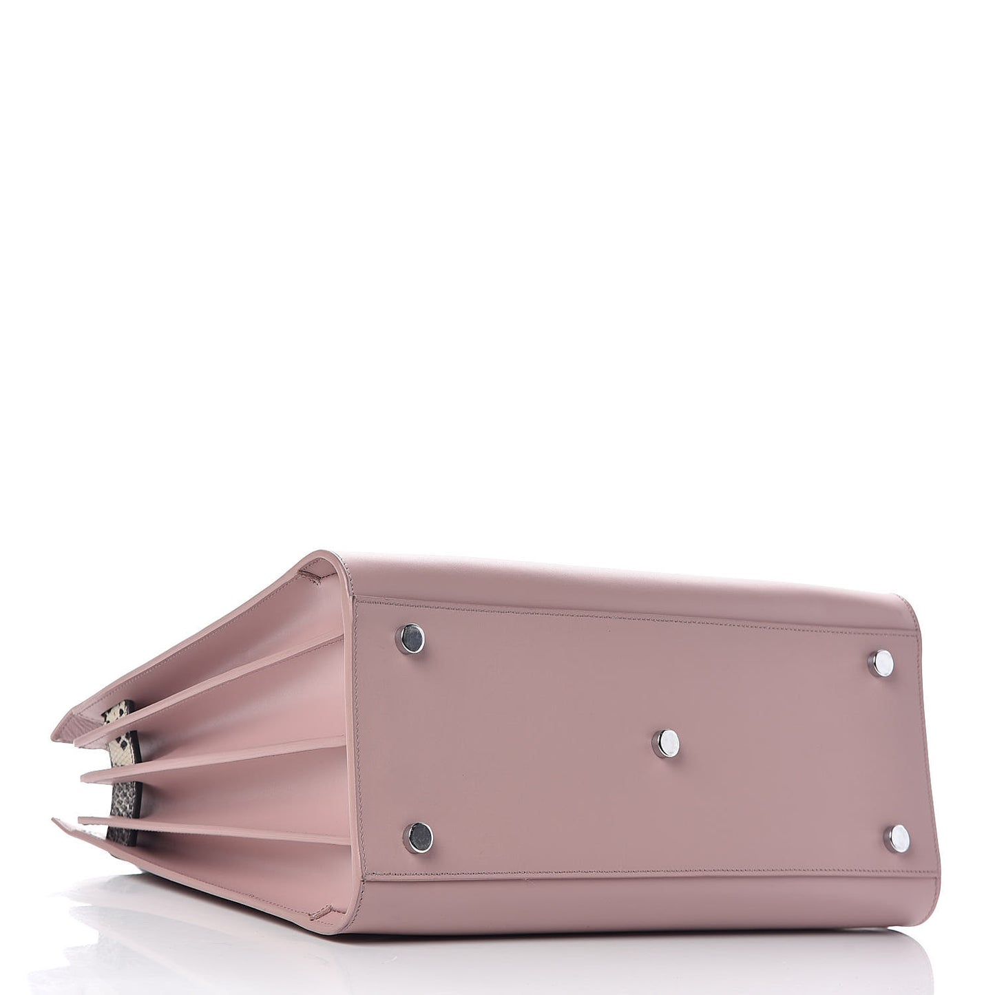 Calfskin Embossed Python Small Sac De Jour Powder Pink